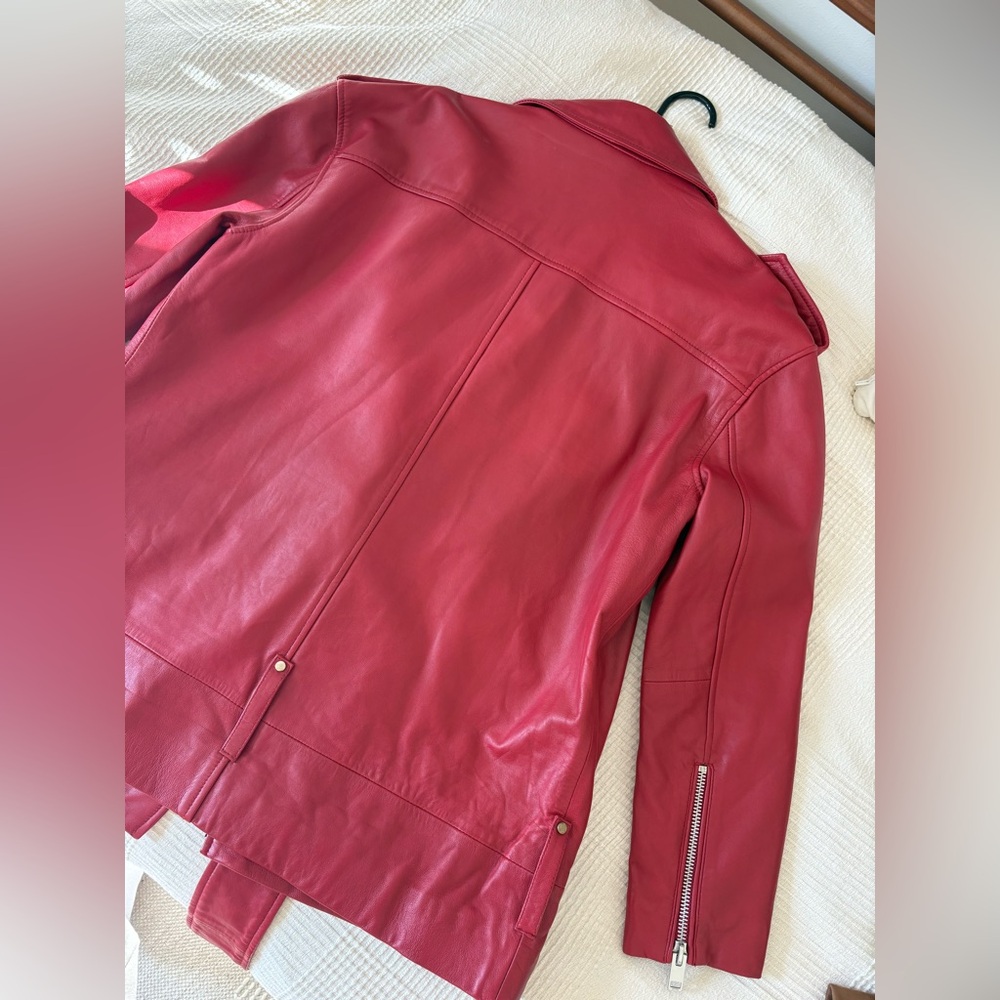 Red Leather Jacket - Picture 7 of 8